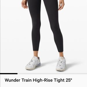 lululemon size 4 wunder trains black